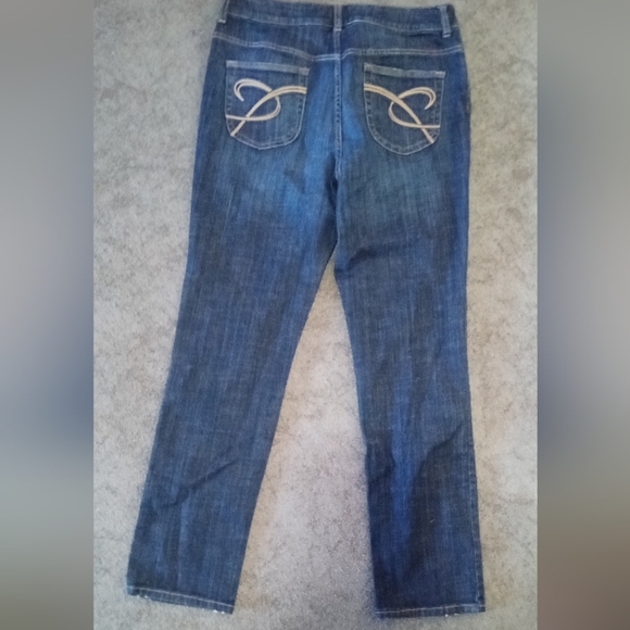 Chico's Classic Indigo Straight Leg Jeans - Picture 2 of 5